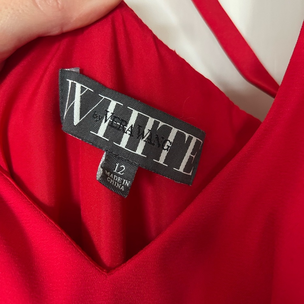 Vera Wang Red Prom Dress - Picture 4 of 6